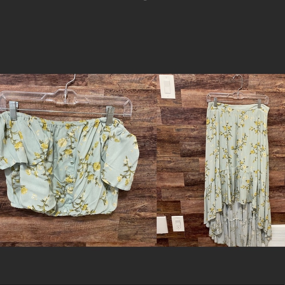 XHILARATION-2-piece Crop top with matching skirt
